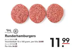 Sligro Runderhamburgers aanbieding