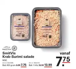 Sligro SmitVis Krab-Surimi salade aanbieding