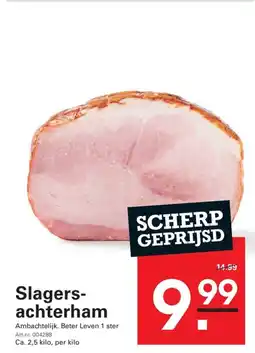 Sligro Slagers- achterham aanbieding