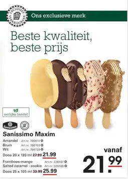 Sligro Sanissimo Maxim aanbieding
