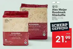 Sligro Alex Meijer Roodmerk filterkoffie aanbieding