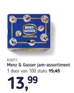 Van Hoeckel Menz & Gasser jam-assortiment aanbieding