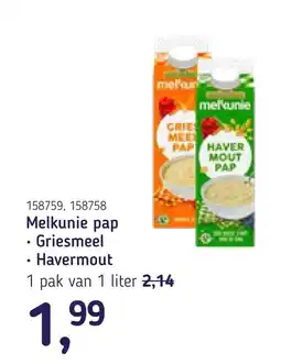 Van Hoeckel Melkunie pap aanbieding