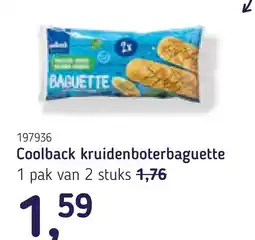 Van Hoeckel Coolback kruidenboterbaguette aanbieding
