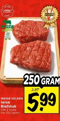 Vomar Voordeelmarkt WEIDE VELDEN lerse Biefstuk aanbieding