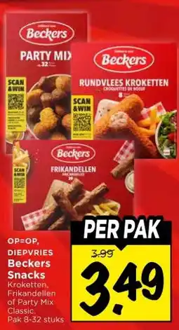 Vomar Voordeelmarkt DIEPVRIES Beckers Snacks aanbieding