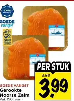 Vomar Voordeelmarkt GOEDE VANGST Gerookte Noorse Zalm aanbieding