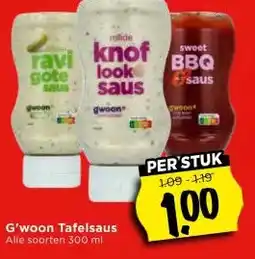 Vomar Voordeelmarkt G'woon Tafelsaus aanbieding