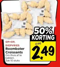 Vomar Voordeelmarkt DIEPVRIES Roomboter Croissants aanbieding