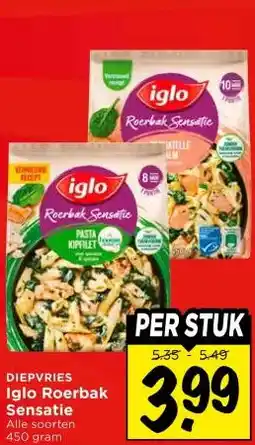 Vomar Voordeelmarkt DIEPVRIES Iglo Roerbak Sensatie aanbieding