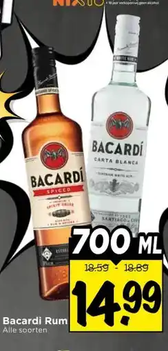 Vomar Voordeelmarkt Bacardi Rum aanbieding