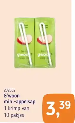 Van Hoeckel G'woon mini-appelsap aanbieding