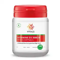 De Online Drogist Vitals Vitamine D3 3000IE Softgels aanbieding