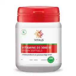 De Online Drogist Vitals Vitamine D3 3000IE Softgels aanbieding