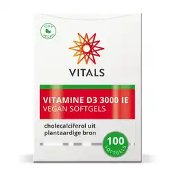 De Online Drogist Vitals Vitamine D3 3000IE Softgels aanbieding