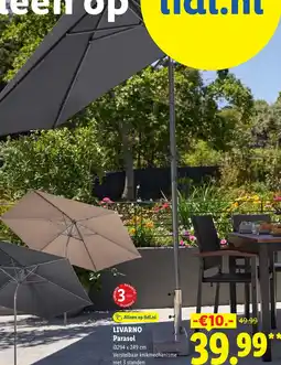 Lidl Livarno Parasol aanbieding