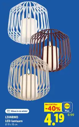 Lidl Livarno LED-lantaarn aanbieding