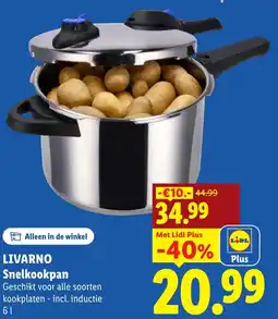 Lidl Livarno Snelkookpan aanbieding