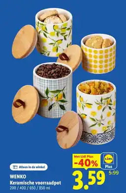 Lidl Wenko keramische voorraadpot aanbieding