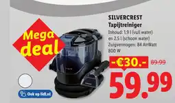Lidl Silvercrest Tapijtreiniger aanbieding