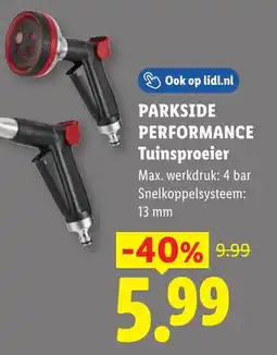 Lidl Parkside performance tuinsproeier aanbieding