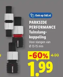 Lidl Parkside performance tuinslang- koppeling aanbieding