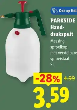 Lidl Parkside Hand- drukspuit aanbieding