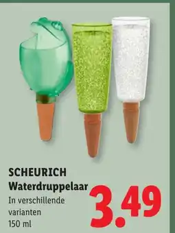 Lidl Scheurich waterdruppelaar aanbieding