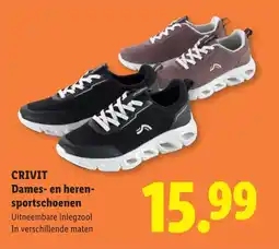 Lidl Crivit dames- en heren- sportschoenen aanbieding