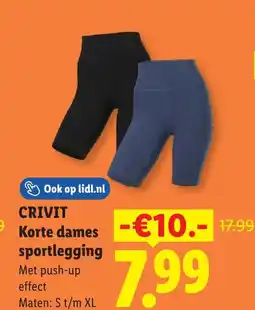 Lidl CRIVIT Korte dames aanbieding