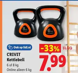 Lidl Crivit kettlebell aanbieding