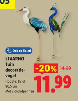 Lidl Livarno tuin decoratie- vogel aanbieding