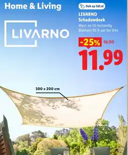 Lidl Livarno schaduwdoek aanbieding