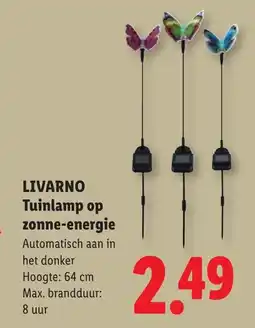 Lidl Livarno Tuinlamp op zonne-energie aanbieding