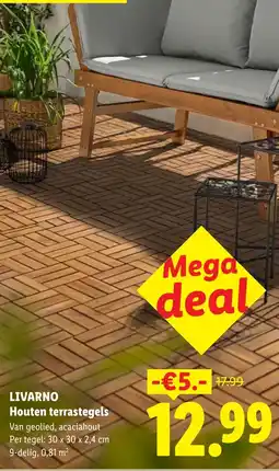 Lidl Livarno Houten terrastegels aanbieding