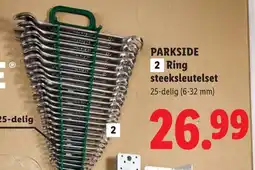Lidl Parkside Ring steeksleutelset aanbieding