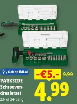 Lidl Parkside Schroeven- draaierset aanbieding