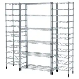 IKEA Omar chromen draadrek voor opslag, in hoogte verstelbaar, strak design aanbieding