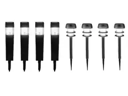 Lidl LIVARNO 4 LED-tuinlampen op zonne-energie aanbieding