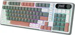 Bol.com Royal Kludge RKS98 - Mechanisch Gaming Toetsenbord - Draadloos - RGB - Met LCD-scherm aanbieding