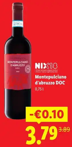 Lidl Montepulciano D'abruzzo DOC aanbieding