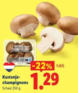 Lidl Kastanje- champignons aanbieding