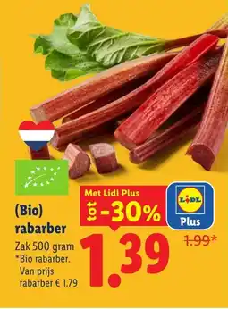 Lidl Bio Rabarber aanbieding