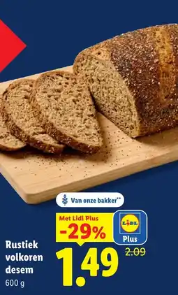 Lidl Rustiek volkoren desem aanbieding