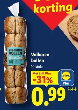 Lidl Volkoren Bollen aanbieding