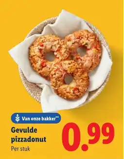Lidl Gevulde Pizzadonut aanbieding