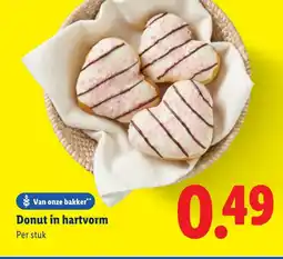 Lidl Donut in hartvorm aanbieding