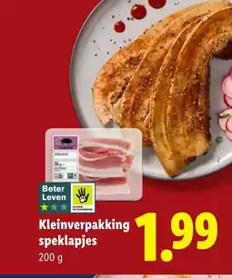 Lidl Kleinverpakking Speklapjes aanbieding