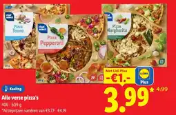 Lidl Alle Verse Pizza's aanbieding