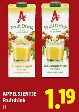 Lidl Appelsientje Fruitdrink aanbieding